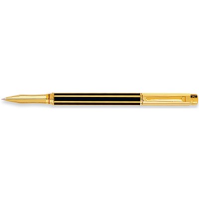 Caran d'Ache Varius Rollerball, Chinablack, Gold Plated, Black Lacquer.