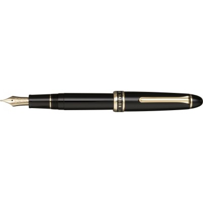 Sailor 1911 Classic Naginata Togi Fountain Pen, Black with Gold Accents