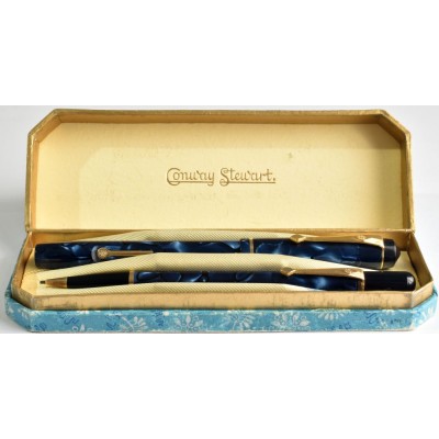 CS1107 Conway Stewart No. 759 Fountain Pen and Nippy Pencil Set, boxed.  (Semi-Flexible Extra Fine)