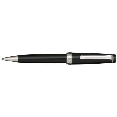 Sailor Professional Gear Slim Ballpoint Pen, Black with Silver Accents