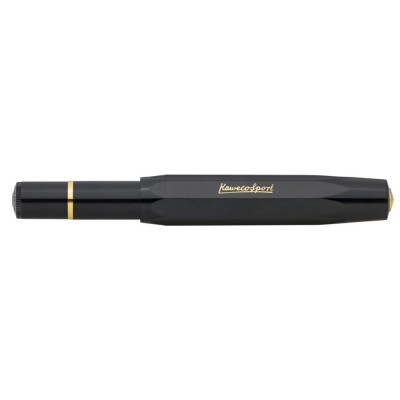 Kaweco Sport Piston Filler Fountain Pen, Black Classic