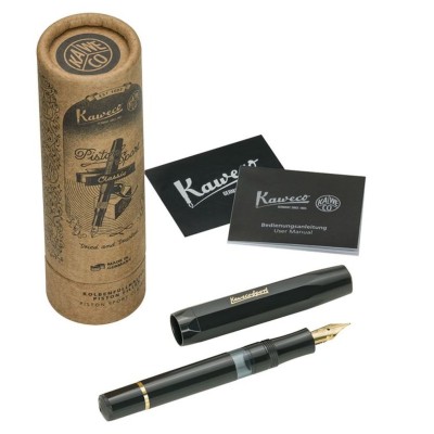 Kaweco Sport Piston Filler Fountain Pen, Black Classic