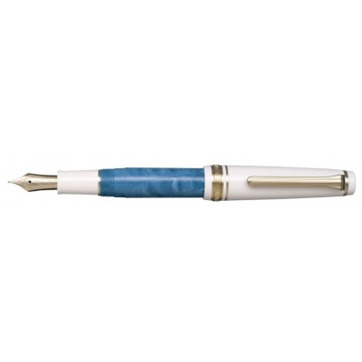 Sailor Professional Gear Slim Mini Fountain Pen, Recontre, Bleu Ciel