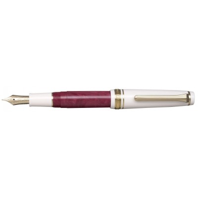 Sailor Professional Gear Slim Mini Fountain Pen, Recontre, Bordeaux Foncé