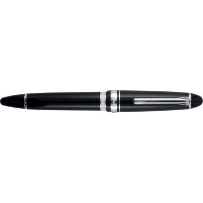 Sailor 1911 Classic REALO Piston Filled Fountain Pen, Black with Silver Accents