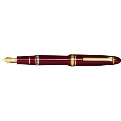 Sailor 1911 Classic REALO Piston Filled Fountain Pen, Maroon with Gold Accents