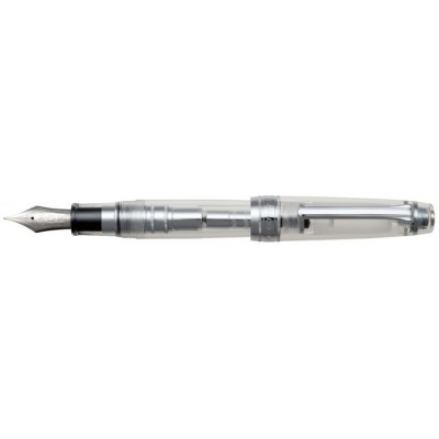 Sailor King Professional Gear Fountain Pen, Demonstrator with Silver Accents