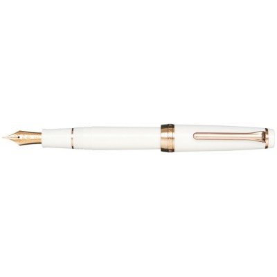 Sailor Professional Gear Fountain Pen, Ivory with Rose Gold Accents