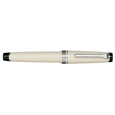 Sailor Professional Gear Fountain Pen, Ivory with Silver Accents