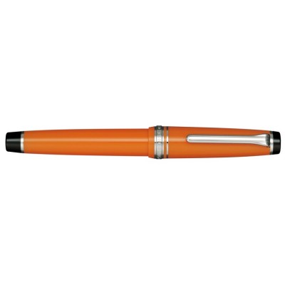 Sailor Professional Gear Fountain Pen, Orange with Silver Accents