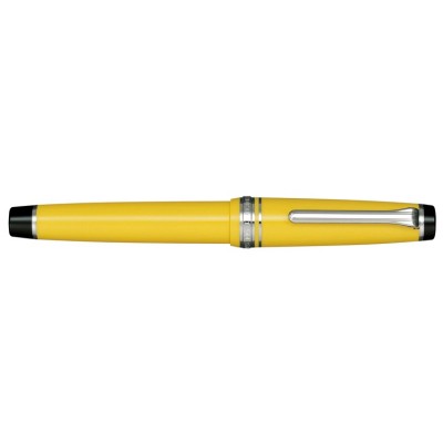 Sailor Professional Gear Fountain Pen, Yellow with Silver Accents