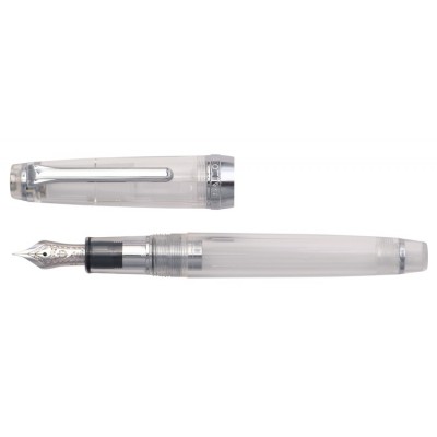 Sailor Professional Gear Slim (Sapporo) Fountain Pen, Demonstrator with Silver Accents