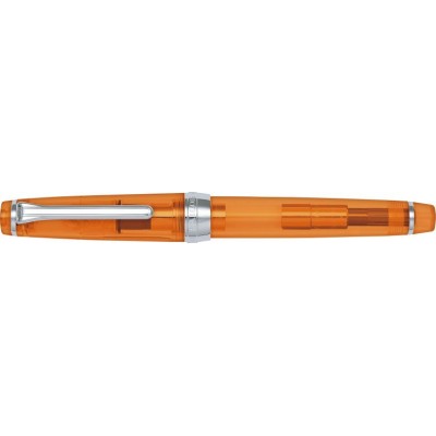 Sailor Professional Gear Slim (Sapporo) Fountain Pen, Orange Demonstrator with Silver Accents