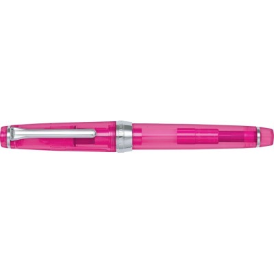 Sailor Professional Gear Slim (Sapporo) Fountain Pen, Pink Demonstrator with Silver Accents