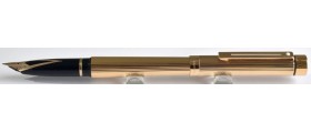 SH1886 Targa by Sheaffer No. 1005 Fluted Gold Plate, boxed  (Soft Fine)