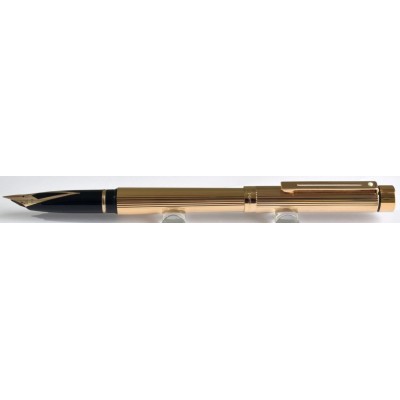 SH1886 Targa by Sheaffer No. 1005 Fluted Gold Plate, boxed  (Soft Fine)