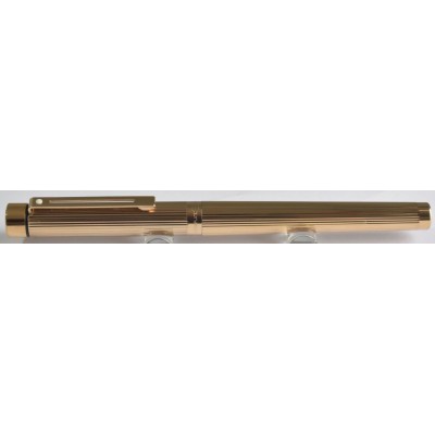 SH1886 Targa by Sheaffer No. 1005 Fluted Gold Plate, boxed  (Soft Fine)