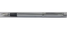 Scrikss 722 Wave Fountain Pen, Chrome Plated Trim