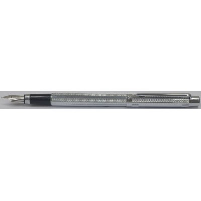 Scrikss 722 Wave Fountain Pen, Chrome Plated Trim