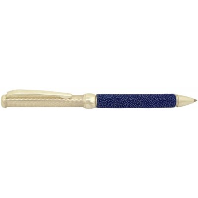 Via Roma Sterling Silver Ballpoint, Blue Stingray