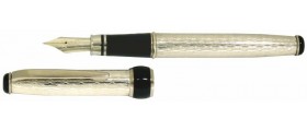 Via Roma Sterling Silver Fountain Pen, Wave