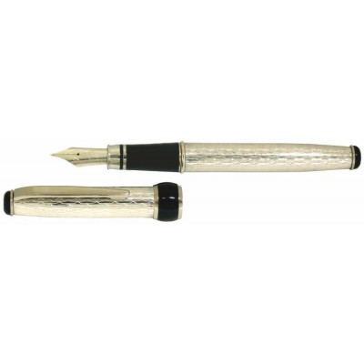 Via Roma Sterling Silver Fountain Pen, Wave