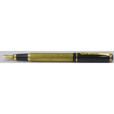 Baoer No. 507 Eight Horses Fountain Pen, Gold