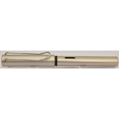 LM085 Lamy LX Fountain Pen, Palladium, boxed. (Broad)