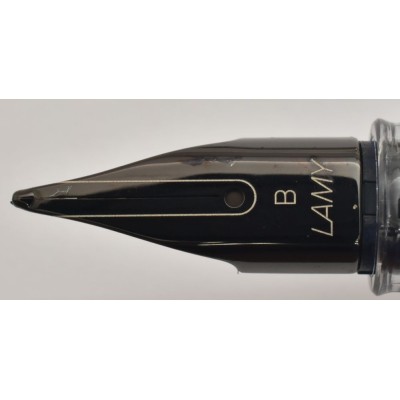 LM085 Lamy LX Fountain Pen, Palladium, boxed. (Broad)