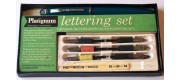 ME259 Platignum Silverline Lettering Set, boxed.