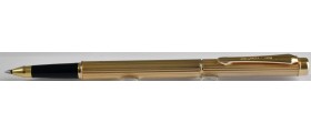 MS867 Pen Quest Fluted Gold Plate Rollerball