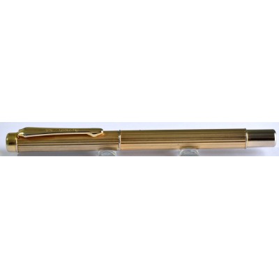 MS867 Pen Quest Fluted Gold Plate Rollerball