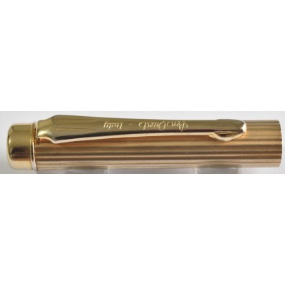 MS867 Pen Quest Fluted Gold Plate Rollerball