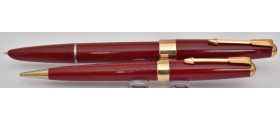 PA3444 Parker 17 Super Fountain Pen and Pencil Set, boxed (Soft Medium)