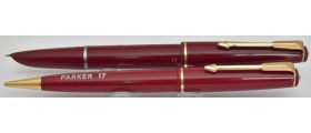 PA3471 Parker 17 Lady Fountain Pen and Pencil Set, boxed.  (Medium)