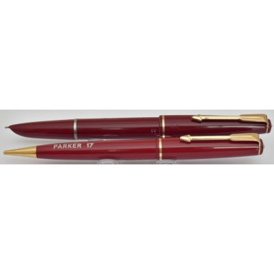 PA3471 Parker 17 Lady Fountain Pen and Pencil Set, boxed.  (Medium)