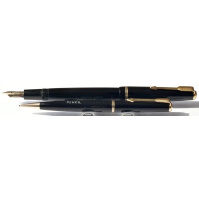 PA3616 Parker Duofold Junior Fountain Pen And No. 3 Pencil Set, boxed (Soft Fine).