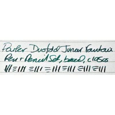 PA3620 Parker Duofold Junior Fountain Pen and Pencil Set, boxed. (Medium-Fine)