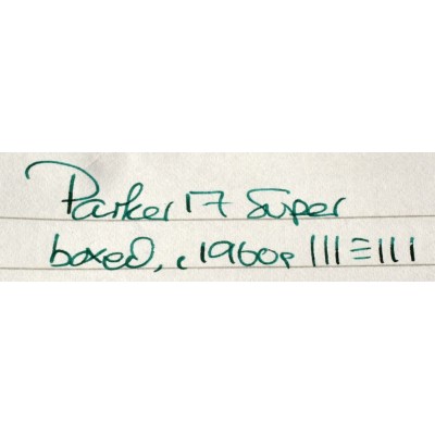 PA3643 Parker 17 Super, boxed. (Medium).