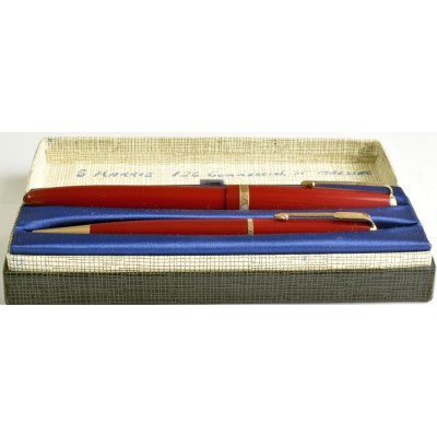 PA3653 Parker Duofold Maxima Fountain Pen and Pencil Set, boxed (Soft Medium)