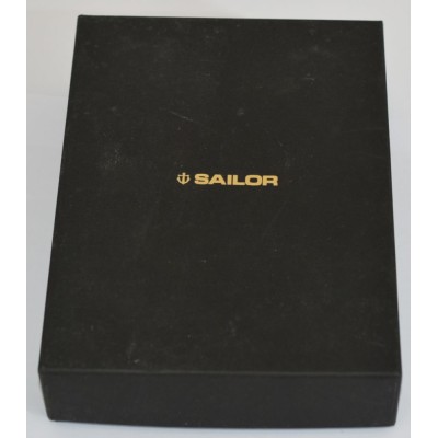 SA037 Sailor Black leather 5-Pen case, boxed