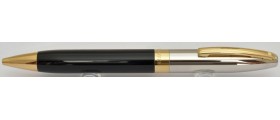 SH1862 Sheaffer Legacy Heritage 9030-2 Ballpoint, Black Lacquer, Palladium Cap with Gold Trim