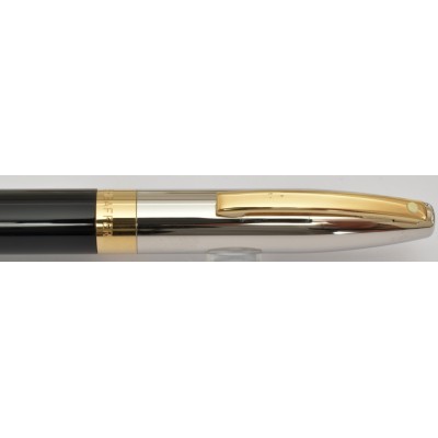 SH1862 Sheaffer Legacy Heritage 9030-2 Ballpoint, Black Lacquer, Palladium Cap with Gold Trim