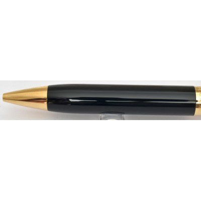 SH1862 Sheaffer Legacy Heritage 9030-2 Ballpoint, Black Lacquer, Palladium Cap with Gold Trim