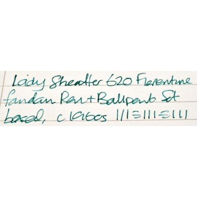 SH1855 Lady Sheaffer No. 620XG Florentine Fountain Pen and Ballpoint Set, boxed. (Extra Fine)