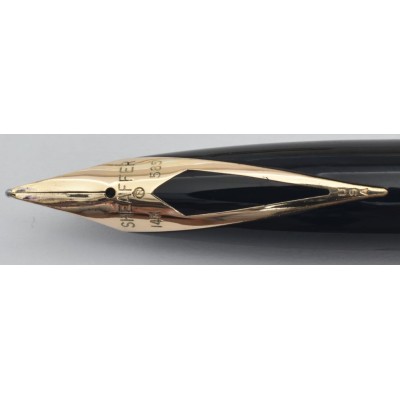 SH1867 Targa by Sheaffer No. 1005 Fluted Gold Plate Fountain Pen and Pencil Set, boxed.  (Soft Medium)