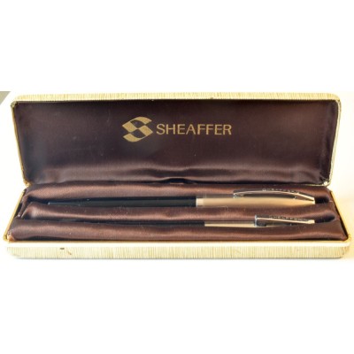 SH1876 Sheaffer Imperial II Touchdown Fountain Pen and Ballpoint Set, boxed.  (Fine)