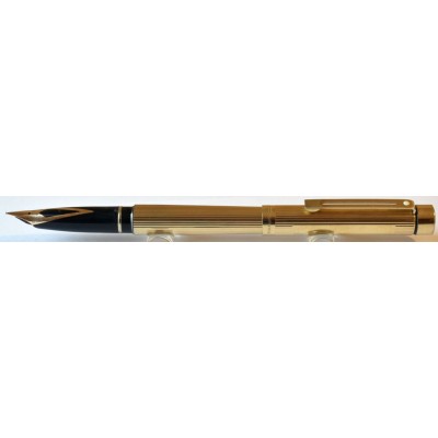 SH1879 Targa by Sheaffer No. 1005 Fluted Gold Plate  (Medium)