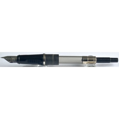 SH1883 Sheaffer Prelude No. 370 Satin Chrome, boxed.  (Medium)