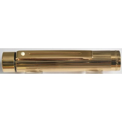 SH1893 Targa by Sheaffer No. 1005 Fluted Gold Plate, boxed  (Semi-Flexible Medium-Broad)